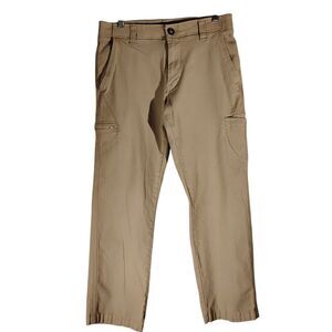 Lee Extreme Comfort pants mens 31x30 khaki tan canvas cargo straight leg